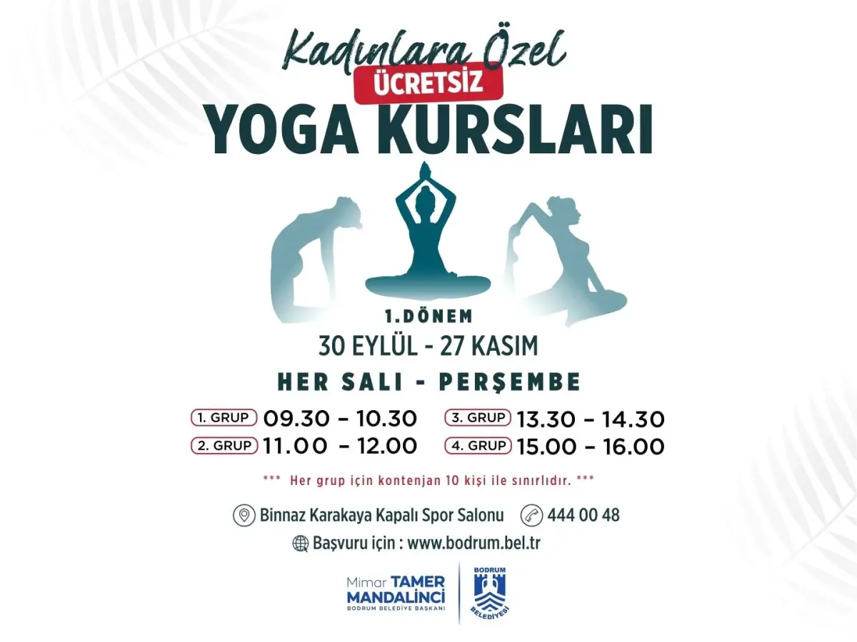 bodrumda ucretsiz kadinlara ozel yoga kurslari basliyor UwTy4Z65