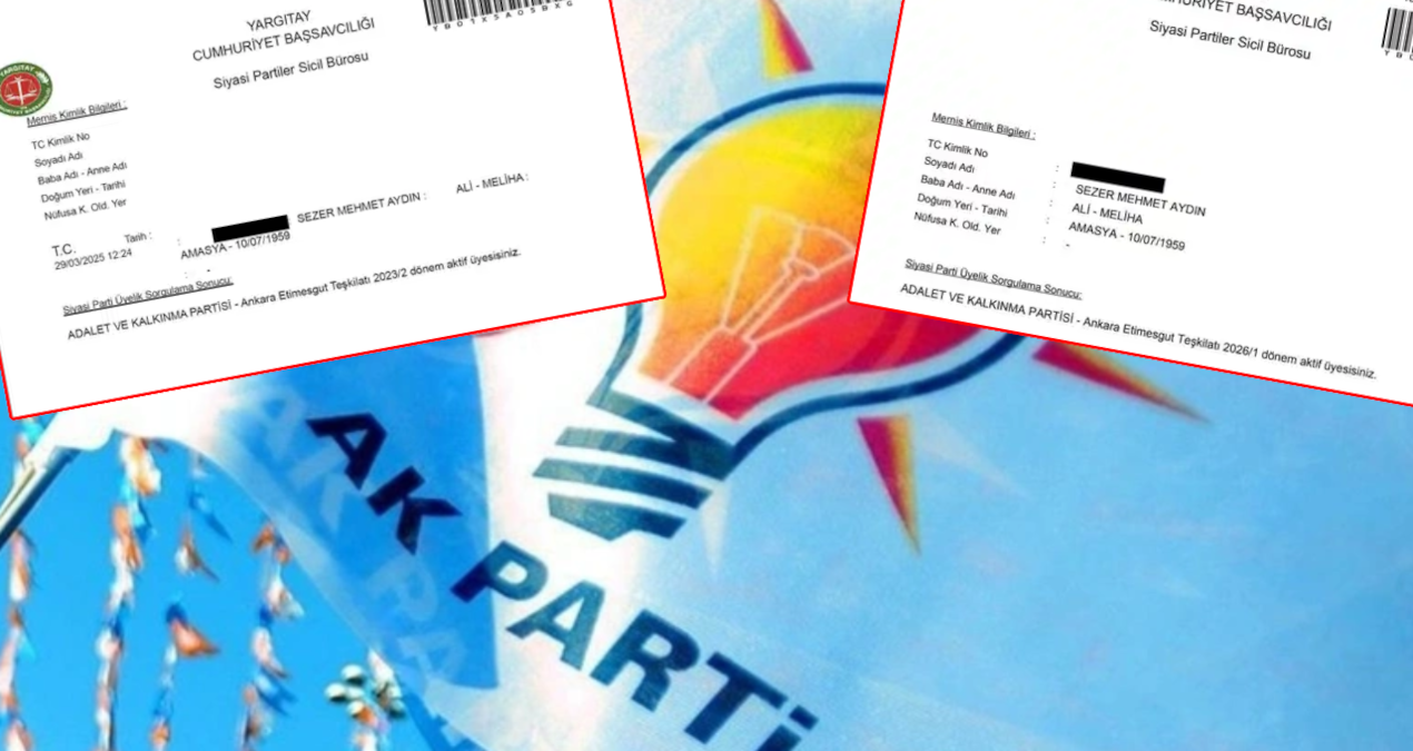Sahte üyelikte farklı boyut… AKP’ye bilgisi dışında iki kez üye yapıldı!